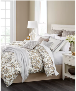 lot 103 image: Brand New Martha Stewart Collection Victoria Reversible 14-Pc. Queen Comforter Set, Created for Macys