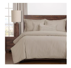 lot 111 image: Brand New Siscovers Classic Cotton Almond 6 Piece King Luxury Duvet Set