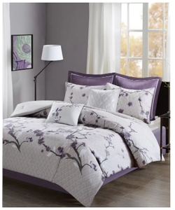 lot 112 image: Brand New Madison Park Holly 7 Piece KingCalifornia King Duvet Cover Set