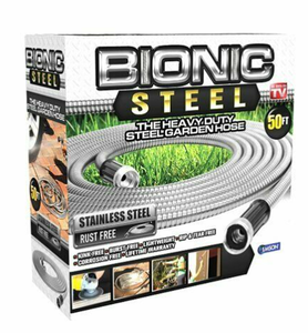 lot 138 image: Brand New As Seen on TV 50 Bionic Steel Garden Hose