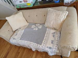 lot 125 image: Loveseat with Moderate Wear