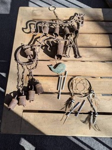lot 141 image: Four Windchimes in Various Styles