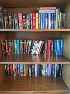 lot 169 image: Three Shelves Filled w Books Horror, Sci-Fi, Others
