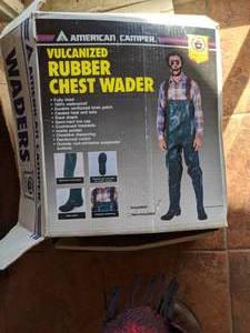 lot 180 image: Vulcanized Rubber Chest Waders - Size 9