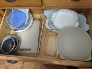 lot 54 image: Cutting Boards, Platters, Bowls, etc.