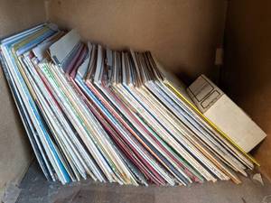 lot 104 image: 3 Vintage Cabinets 1 Filled with Records