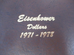 Complete Eisenhower (1971-1978) Dollars Set including the 1971-1974-S, and 1976-S Silver Ikes in a Dansco Album