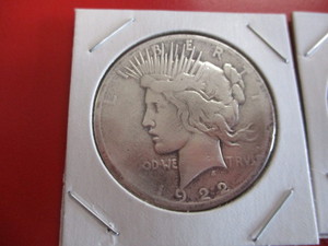 1879-S Morgan Silver Dollar and 1922-S Peace Silver Dollar