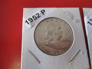 1951-S and 1952-P Franklin Half Dollars