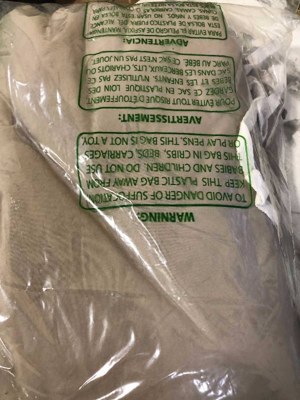 lot 52 image: Cotton Linen Solid Percale Queen Duvet Cover, DS72-Q-LINEN, NEW