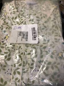 lot 104 image: Womens Poplin Pajama Set, PERCHBRD, 68050A-XL-PERCHBRD, NEW