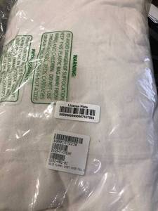 lot 156 image: Legends Luxury Solid Cream Cotton Sateen Queen Duvet Cover, D1J9-Q-CREAM, NEW