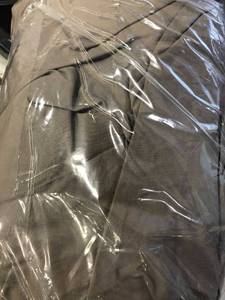 lot 177 image: Cinder Solid Supima Cotton Percale King Duvet Cover, DQ39-K-CINDER, NEW