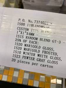 DALTILE GLASS MOSIAC TILE -  YELLOW