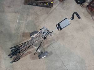 Folding Golf Cart and Golf Clubs