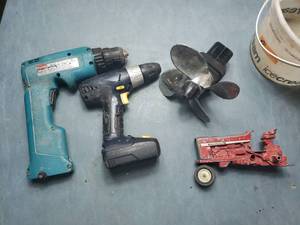 2 Cordless Drills, Old Toy Tractor Parts
