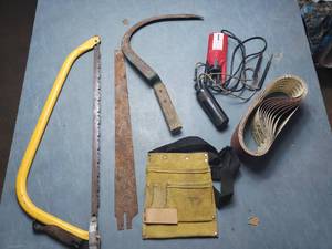 Bow Saw, Saw Blade, Hand Scythe, Sand Paper, Tester