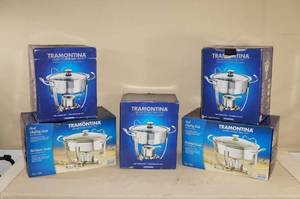 lot 26 image: Tramontina Stainless Steel Chafing Dishes
