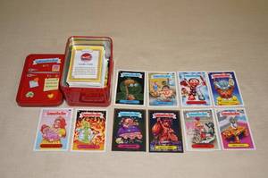 lot 80 image: Metal Tin of Garbage Pail Kids Cards