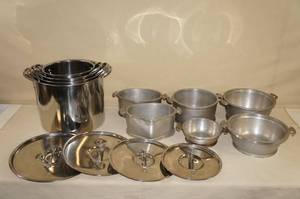 lot 122 image: Chafing Dishes and Pots