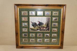 lot 126 image: Framed 1982-2002 Turkey Stamp Set