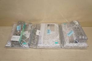 lot 139 image: 3 Shower Curtain Sets with Hooks