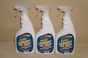 lot 144 image: 3 Spray Bottles of Laundry Pre-Wash Stain Remover
