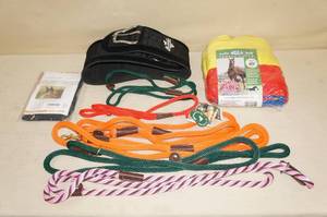 lot 158 image: Horse Accessories - Mega Ball, Lead Lines, Ear Covers