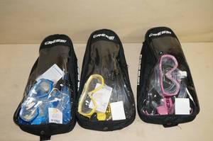 lot 172 image: 3 Cressi Snorkel Kits