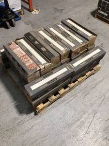 Pallet with 29 cases of Capel Bianco 6 in. x 24 in. Matte Ceramic Floor and Wall Tile (17 sq. ft.  case) not used