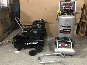 Lot of Husky Air Compressors Customer Returns Not tested See pictures