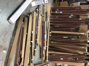Lot of assorted Home Decorators curtain rods  see pictures