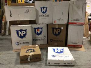 Pallet with of assorted furnace filters not used see pictures