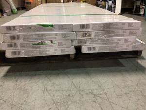Pallet with 8 cases of Strand Woven Distressed Dark Honey 12 in. T x Multi Width x 72 in. L Engineered Click Bamboo Flooring not used