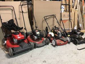 Lot of assorted Lawn mowers used customer returns see pictures