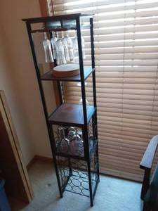lot 4 image: Wine Rack With Contents 59x11x13