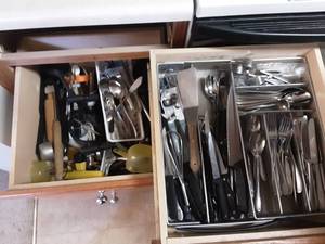 lot 30 image: Large Lot Of  Utensils & Flatware