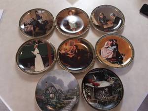 lot 41 image: Norman Rockwell Collector Plates
