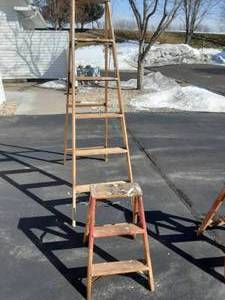 lot 142 image: 6 Ft. & 2 Ft. Step Ladders