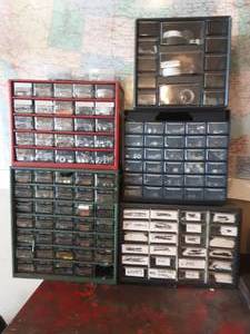 lot 173 image: 5-Hardware Organizers With Contents