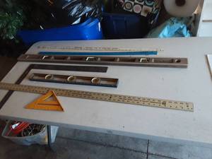 lot 176 image: Yardsticks, Squares, Levels