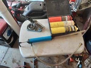 lot 202 image: Torch Tanks, Soldering Iron, Suction Pump