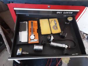 lot 206 image: Calipers, Coolant Tester, Compression Tester