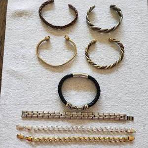 lot 226 image: Lot Of 8-Mens Cuffs & Link Bracelets