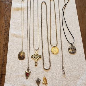 lot 227 image: Lot Of Mens Necklaces, Chains & Charms