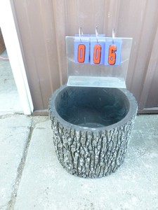 Surreal brand plastic planter. 15 x 13. As shown.
