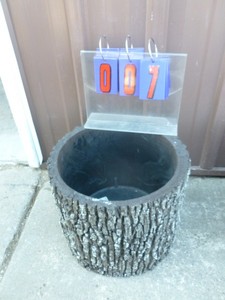 Surreal brand plastic planter. 15 x 13. As shown.