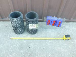 Qty of 2 Surreal brand plastic planter. 6 x 11. As shown.