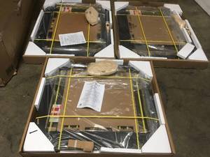Lot of 3 - Ascot Medium Glass Fireplace Doors see pictures