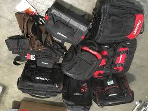 Lot of assorted Tool bags, rolling totes and more see pictures